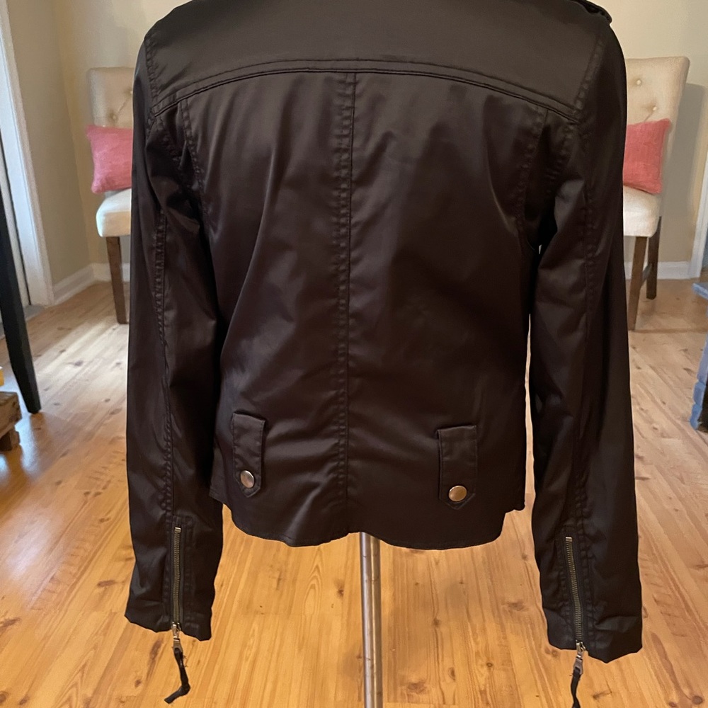 Millard Fillmore Black Moto Jacket Women's Size S - Picture 4 of 8